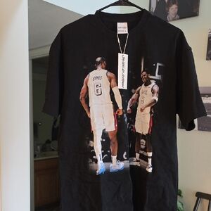 Black and White Short Sleeve Basketball Tee